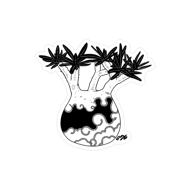 456plants Silver Sticker「murakumo」