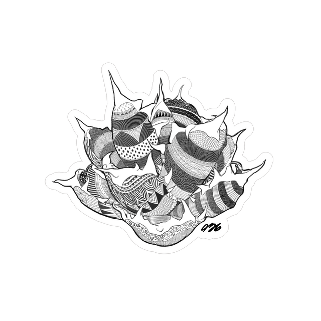 456plants Silver Sticker「agabe」