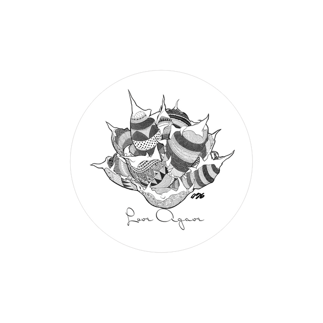 456plants Silver Sticker「agabe」