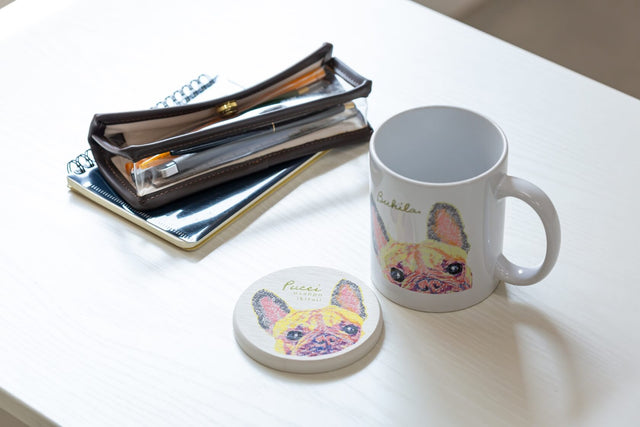 Buhila マグカップ 「お散歩いきたい」