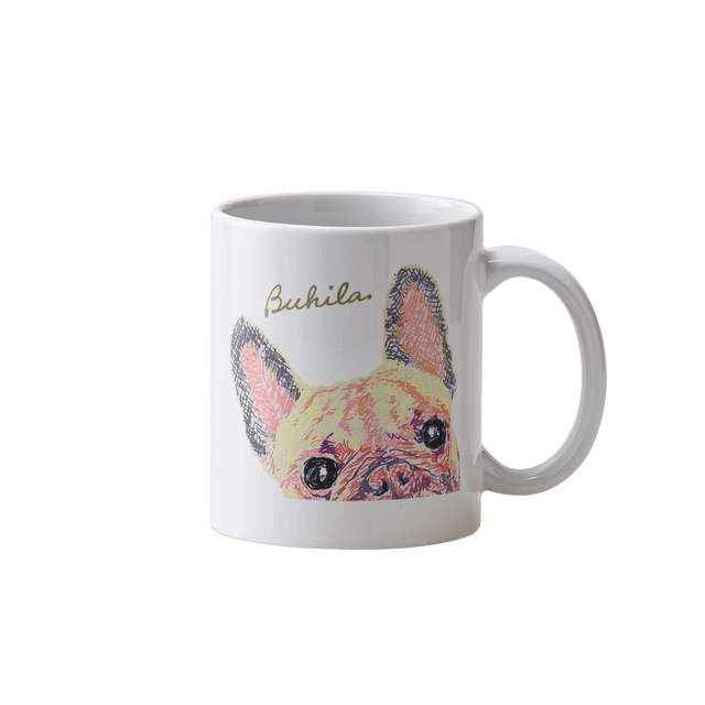 Buhila マグカップ 「お散歩いきたい」