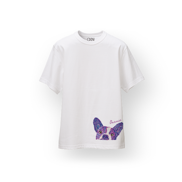 Buhila 名入れ T-shirt ぴょこっと 「遊んで」