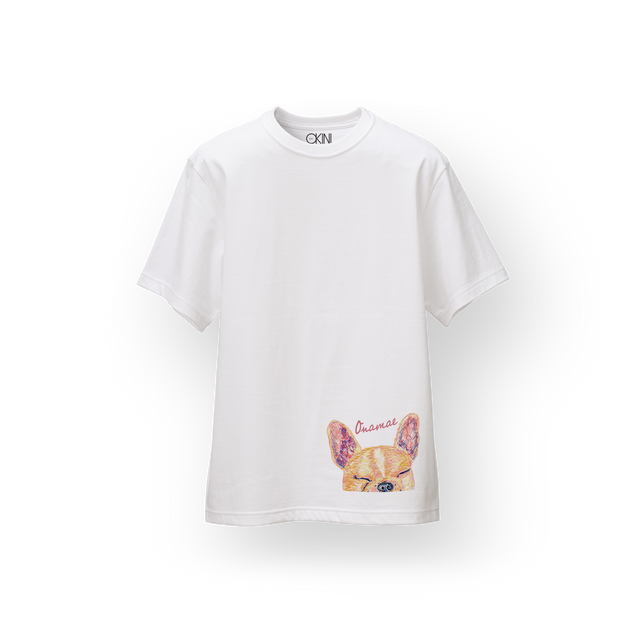 Buhila 名入れ T-shirt ぴょこっと 「まぶしい」