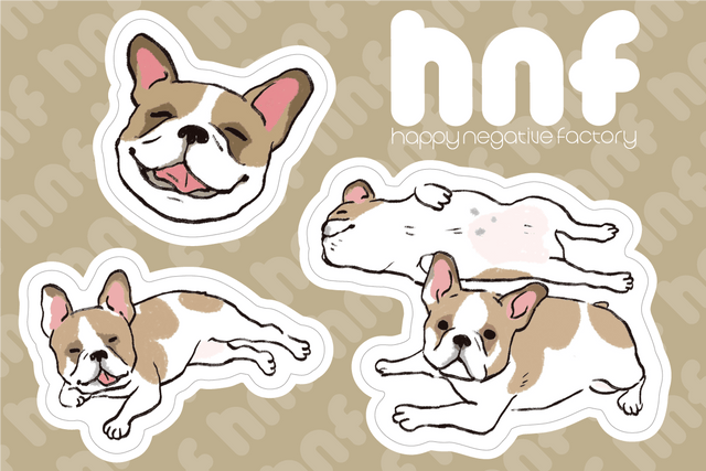 hnf Original Sticker Fawn Pied