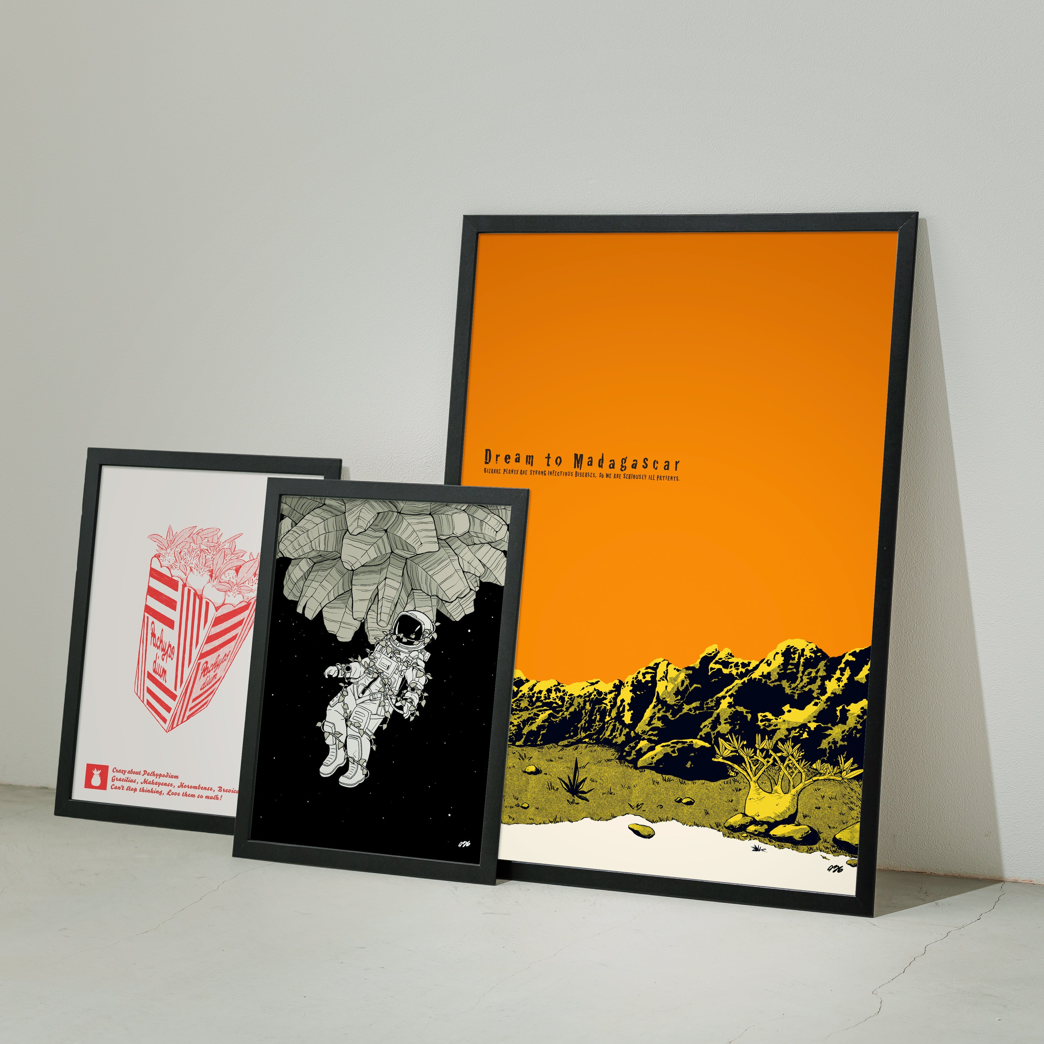 456plants A3ポスター「パキポップコーン」 [額付き] – OKINI